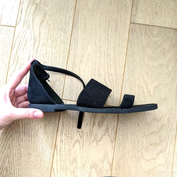 Via Spiga Black Suede Sandals - Picture 2 of 7